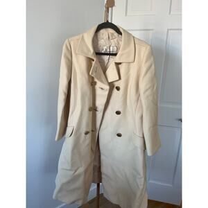 Bloomgdale's Originala VIntage Butter Yellow Double Breasted Coat